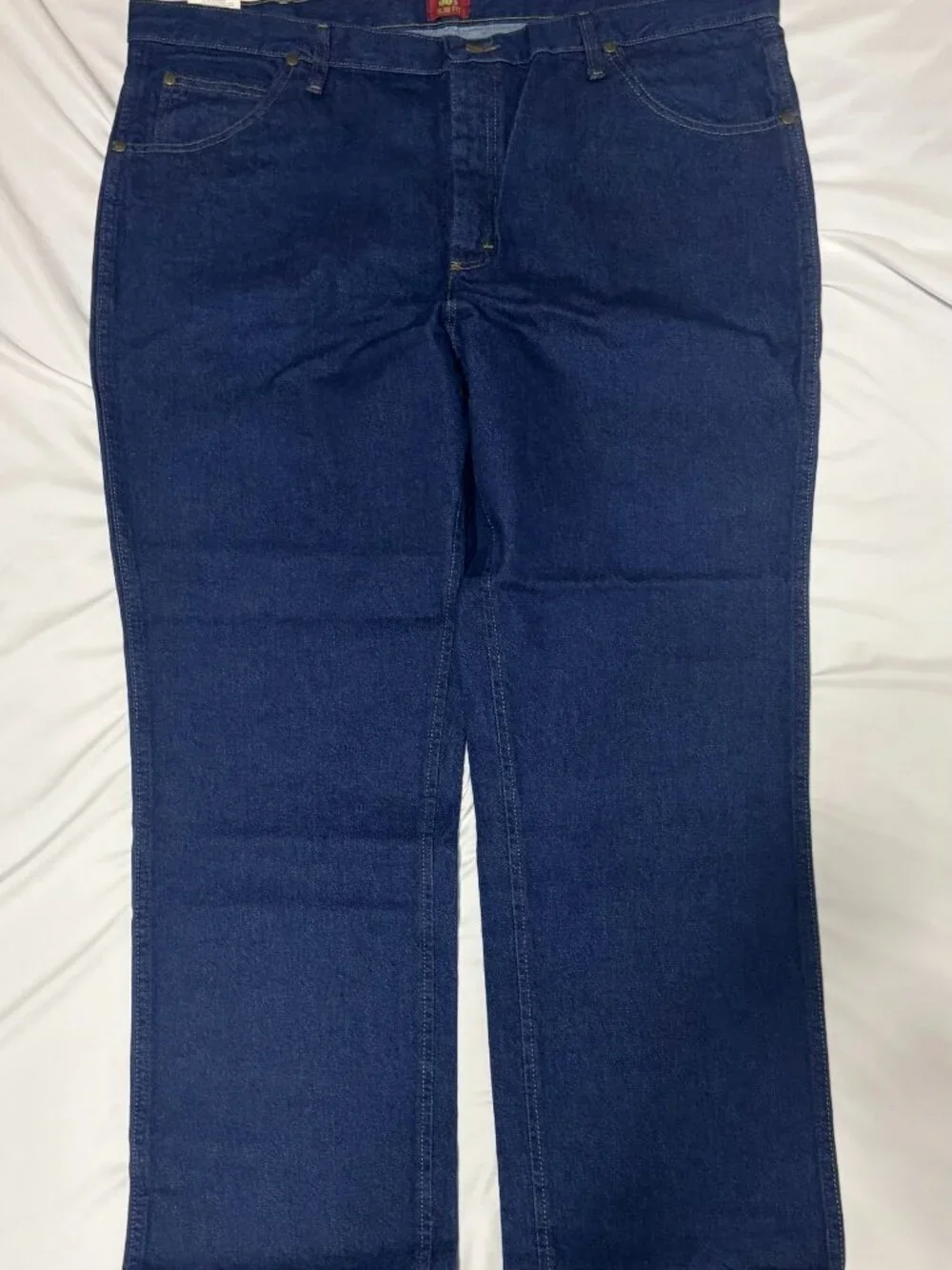 NWT Wrangler Cowboy Cut 36MWZ Slim Fit Jeans Mens 42x30 Dark Wash Denim